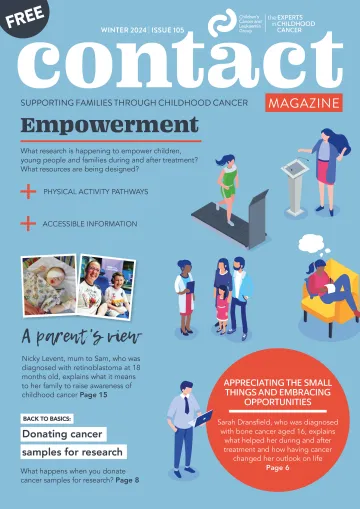 the cover of Contact magazine edition 105 on the subject of empowerment