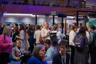 People networking at CCLG's annual conference